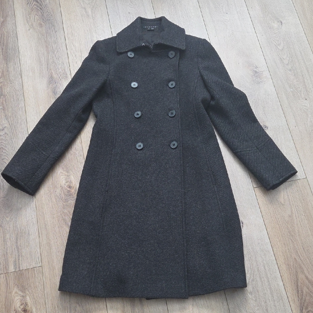 Theory Grey/Black Coat